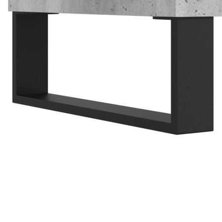 Credenza Grigio Cemento 69,5x34x90 cm in Legno Multistrato