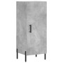 Credenza Grigio Cemento 34,5x34x90 cm in Legno Multistrato