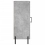 Credenza Grigio Cemento 34,5x34x90 cm in Legno Multistrato