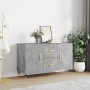 Credenza Grigio Cemento 100x36x60 cm in Legno Multistrato