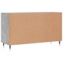 Credenza Grigio Cemento 100x36x60 cm in Legno Multistrato