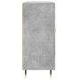 Credenza Grigio Cemento 90x34x80 cm in Legno Multistrato