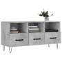 Mobile Porta TV Grigio Cemento 102x36x50 cm Legno Multistrato