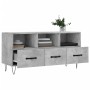 Mobile Porta TV Grigio Cemento 102x36x50 cm Legno Multistrato