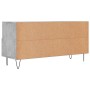 Mobile Porta TV Grigio Cemento 102x36x50 cm Legno Multistrato