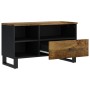 Mobile TV 80x33x46cm Legno Massello Mango e Legno Multistrato