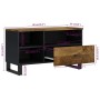 Mobile TV 80x33x46cm Legno Massello Mango e Legno Multistrato