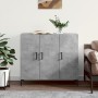 Credenza Grigio Cemento 90x34x80 cm in Legno Multistrato