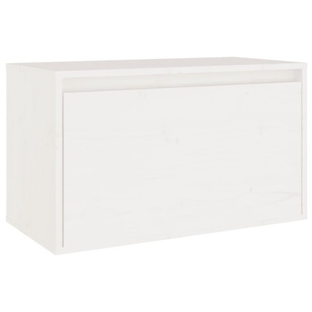 Pensile Bianco 60x30x35 cm in Legno Massello di Pino
