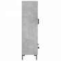 Credenza Grigio Cemento 69,5x31x115 cm in Legno Multistrato