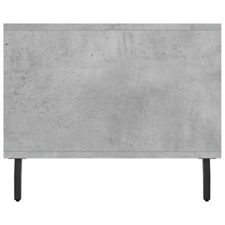 Tavolino Salotto Grigio Cemento 102x50x40 cm Legno Multistrato