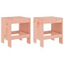 Sgabelli da Giardino 2pz 40x36x45 cm Legno Massello di Douglas