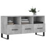 Mobile Porta TV Grigio Cemento 102x36x50 cm Legno Multistrato