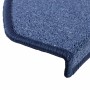 Tappetini per Scale 15 pz Blu 65x24x4 cm