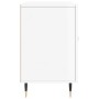 Credenza Bianco Lucido 100x36x60 cm in Legno Multistrato