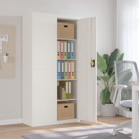 Armadio Classificatore Bianco 90x40x180 cm in Acciaio