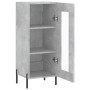 Credenza Grigio Cemento 34,5x34x90 cm in Legno Multistrato