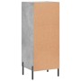 Credenza Grigio Cemento 34,5x34x90 cm in Legno Multistrato