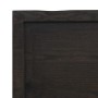Piano Tavolo Marrone Scuro 120x60x(2-6)cm Rovere Non Trattato