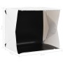 Light Box per Studio Foto a LED 40x34x37 cm in Plastica Bianco