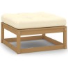 Set Divani da Giardino 5 pz con Cuscini Legno Massello di Pino