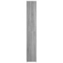 Armadio Bagno Rovere Grigio 30x30x183,5cm Legno Ingegnerizzato