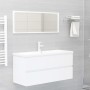 Mobile Lavabo Bianco 100x38,5x45 cm in Legno Multistrato