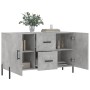 Credenza Grigio Cemento 100x36x60 cm in Legno Multistrato