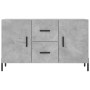 Credenza Grigio Cemento 100x36x60 cm in Legno Multistrato