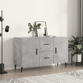 Credenza Grigio Cemento 100x36x60 cm in Legno Multistrato