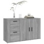 Credenza Grigio Sonoma 100x33x59,5 cm in Legno Multistrato