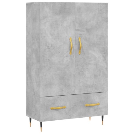 Credenza Grigio Cemento 69,5x31x115 cm in Legno Multistrato