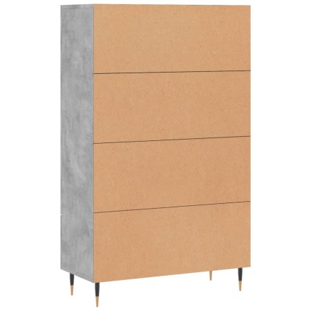 Credenza Grigio Cemento 69,5x31x115 cm in Legno Multistrato