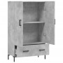 Credenza Grigio Cemento 69,5x31x115 cm in Legno Multistrato