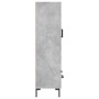 Credenza Grigio Cemento 69,5x31x115 cm in Legno Multistrato