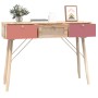 Tavolino Consolle con Cassetti 105x30x75 cm Legno Multistrato