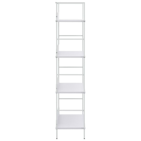 Scaffale Libri 4 Ripiani Bianco 60x27,6x124,5 Legno Multistrato