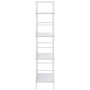 Scaffale Libri 4 Ripiani Bianco 60x27,6x124,5 Legno Multistrato