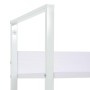 Scaffale Libri 4 Ripiani Bianco 60x27,6x124,5 Legno Multistrato