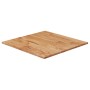 Piano Tavolo Quadrato Marrone Chiaro 40x40x1,5 Rovere Trattato