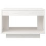 Tavolino da Salotto Bianco 50x50x33,5 cm Legno Massello di Pino