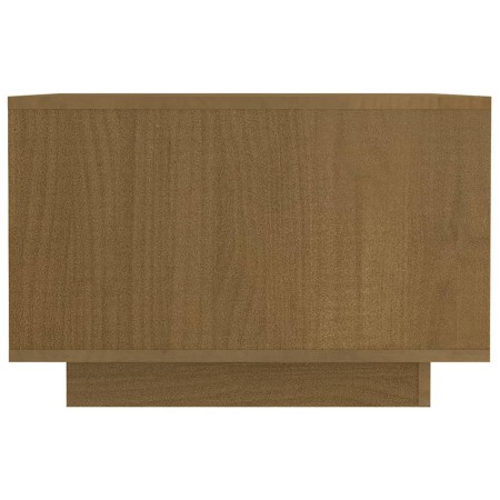 Tavolino da Salotto Miele 50x50x33,5 cm Legno Massello di Pino