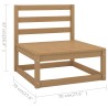 Set Divani da Giardino 8 pz con Cuscini Legno Massello Pino