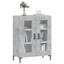 Credenza Grigio Cemento 69,5x34x90 cm in Legno Multistrato