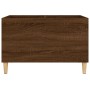Mobile Porta Dischi Rovere Marrone 74,5x38x48 Legno Multistrato