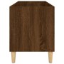 Mobile Porta Dischi Rovere Marrone 74,5x38x48 Legno Multistrato