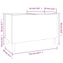 Mobile Porta Dischi Rovere Marrone 74,5x38x48 Legno Multistrato