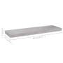 Scaffale a Parete Grigio Cemento 80x23,5x3,8 cm in MDF