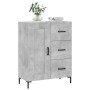 Credenza Grigio Cemento 69,5x34x90 cm in Legno Multistrato