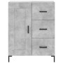 Credenza Grigio Cemento 69,5x34x90 cm in Legno Multistrato